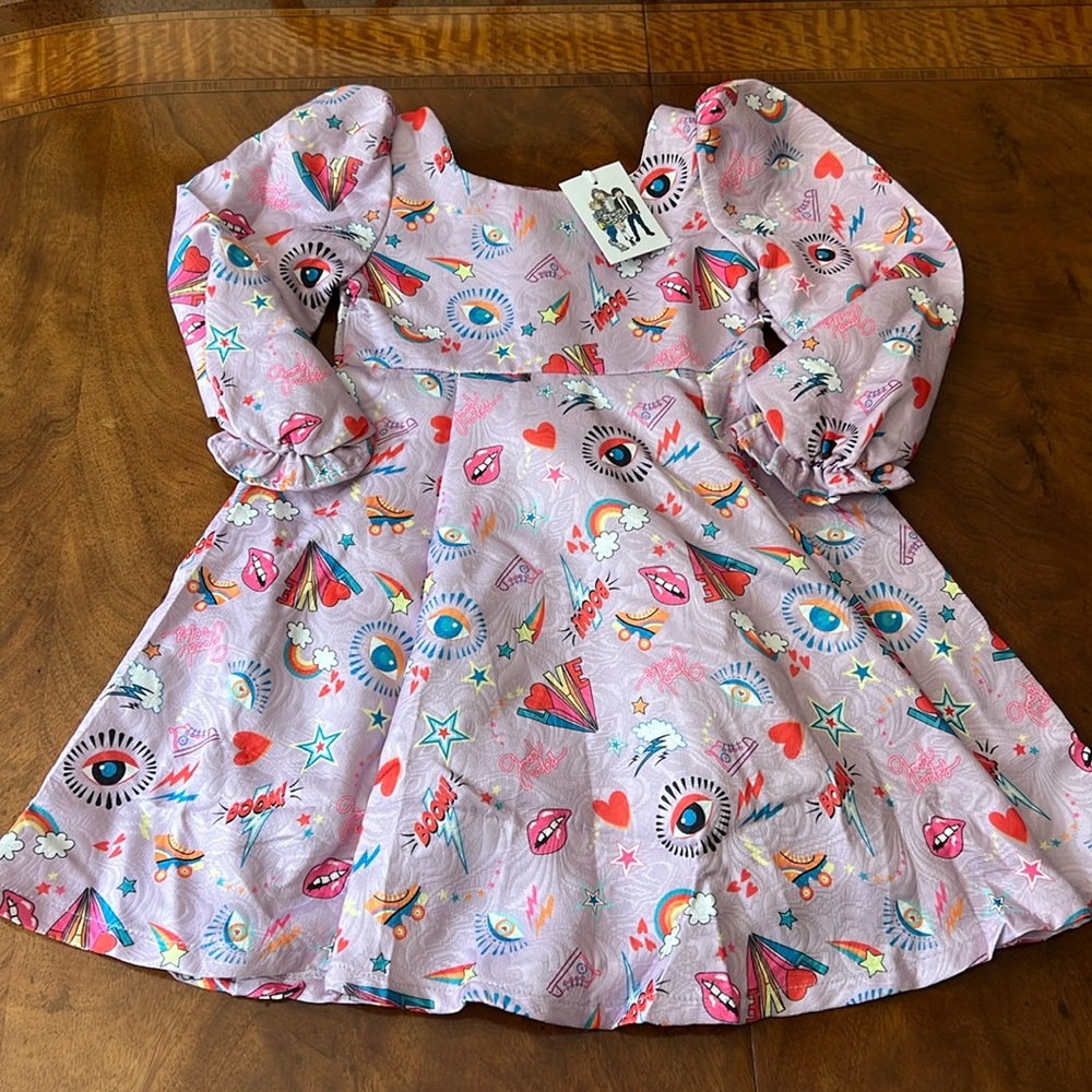Lola and the Boys Good Vibes Jacquard Dress